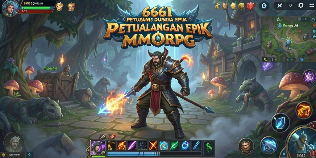 Tampilan gameplay seru dalam dunia petualangan 666I yang menawan.