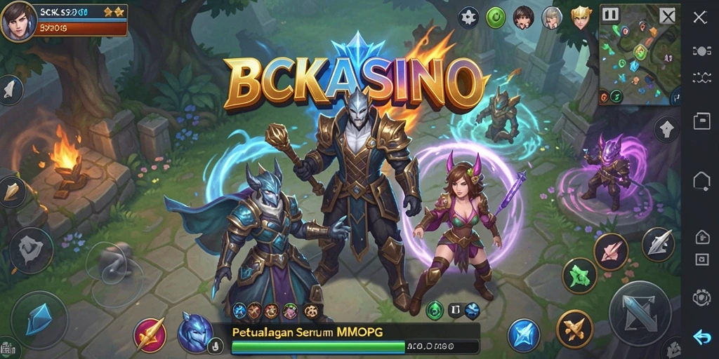 Gameplay epik dalam BCKASINO yang menghadirkan dunia MMORPG yang menakjubkan.