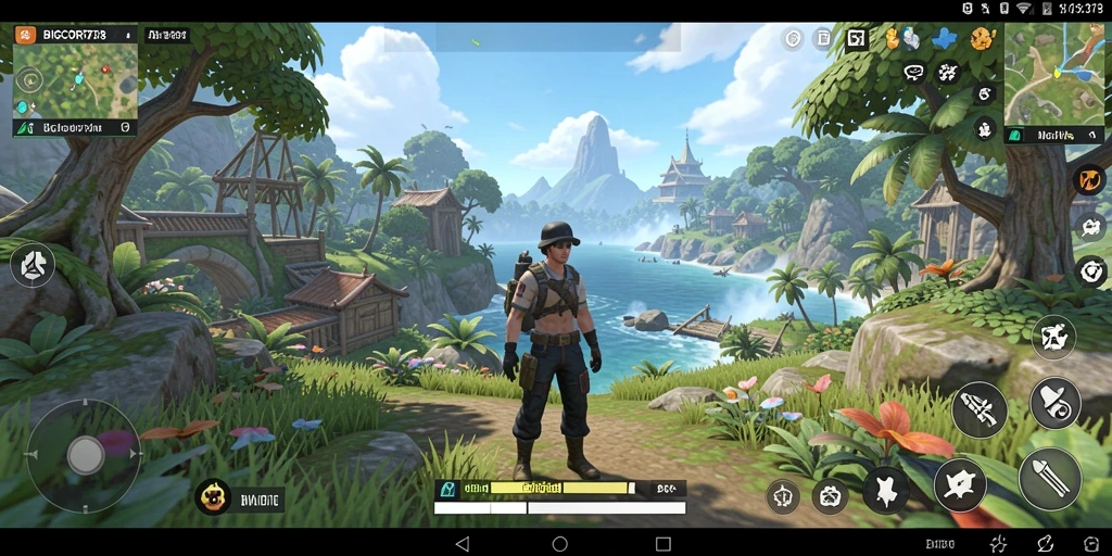 Tampilan gameplay menakjubkan dari BIGCOR78 dalam dunia terbuka.