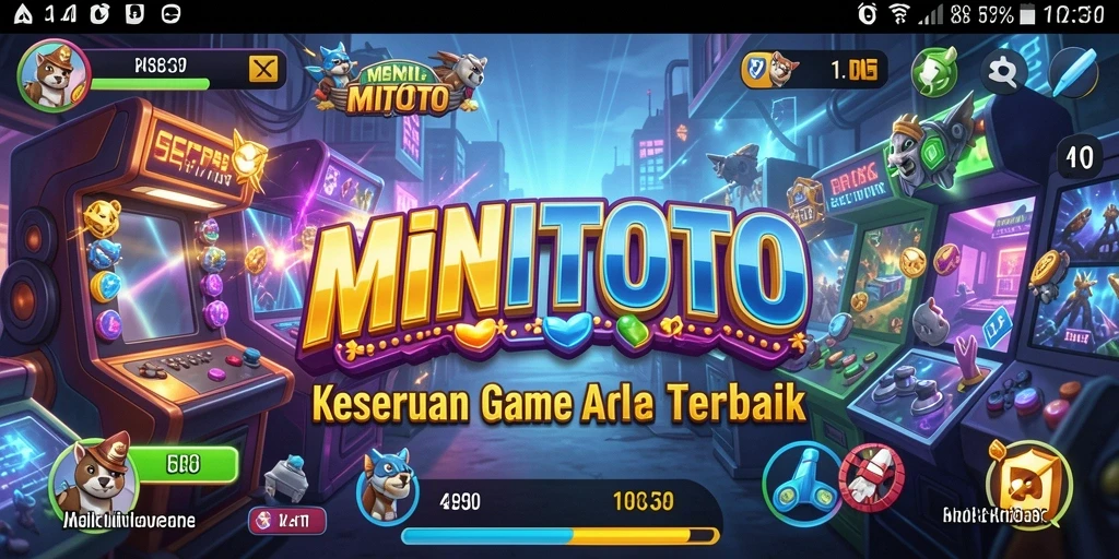 Screenshot gameplay MINITOTO menampilkan keseruan dan tantangan dalam permainan Arcade.