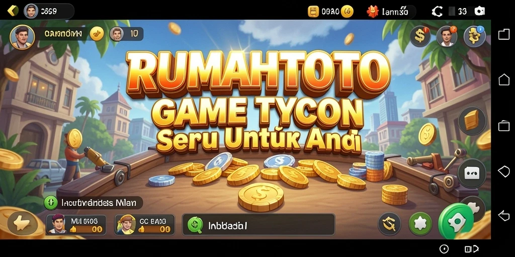 Screenshot RUMAHTOTO menampilkan gameplay Tycoon yang seru.