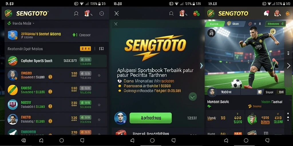 Tampilan SENGTOTO yang menampilkan taruhan olahraga secara langsung.
